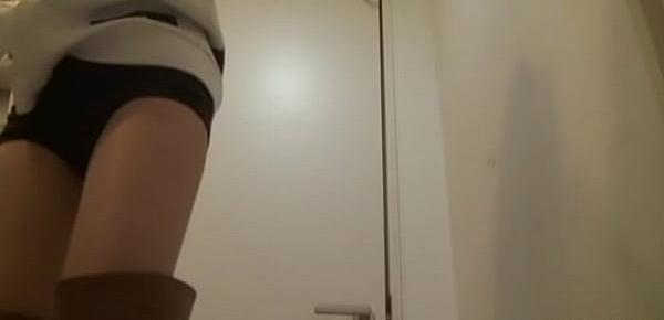  Petite Japanese Teen Shuri Atomi Boots and Shower